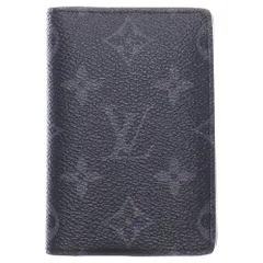 LOUIS VUITTON (ルイヴィトン) モノグラムエクリプス オーガナイザー ドゥ ポッシュ カードケース 名刺入れ ブラック レザー M61696
