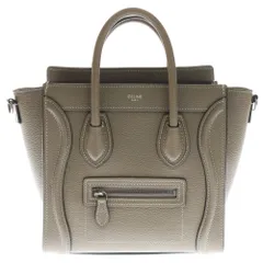 CELINE (セリーヌ) ラゲージ ナノ 2WAYバッグ ショルダーバッグ ハンドバッグ ベージュ レザー