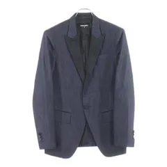 DSQUARED2 (ディースクエアード) カラー切り替え テーラードジャケット ネイビー/ブラック