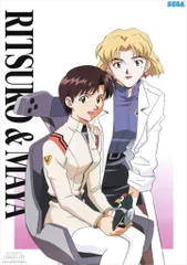 SEGA プライズ用 中山勝一 新世紀エヴァンゲリオン(リツコ/マヤ) B2ポスター