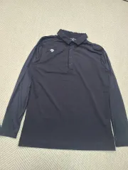 100)デサント 長袖 カラーTシャツ