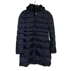  INDIVI インディヴィ ダウン ジャケット アウター ブラック ロング シンプル カジュアル レディース 03【ZK49】