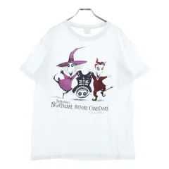 VINTAGE (ヴィンテージ) 90s The Nightmare Before Christmas ナイトメアビフォアクリスマス 半袖Tシャツ カットソー ホワイト