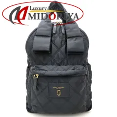 MARC JACOBS マークジェイコブス NYLON KNOT LARGE BACKPACK M0011202 リュック バックパック マザーズバッグ ナイロン ブラック レディース/353080【中古】