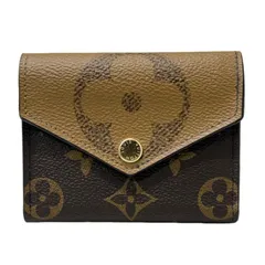 LOUIS VUITTON ルイヴィトン ポルトフォイユ ゾエ M80725 ブラウン モノグラム ジャイアント コンパクトウォレット レディース 【中古】 22512R78