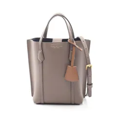 トリーバーチ Tory Burch トートバッグ PERRY ペリー ミニ 142616 グレーブラウン レザー ペリー ミニ 2wayトート レディース Used A