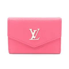 ルイ・ヴィトン LOUIS VUITTON 三つ折り財布 ポルトフォイユ ロックミニ フューシャ M80087 フューシャ レザー ポルトフォイユ・ロックミニ レディース Used B