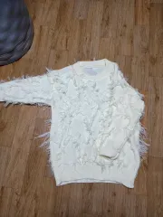 白 ヴィンテージ ファッション ニット