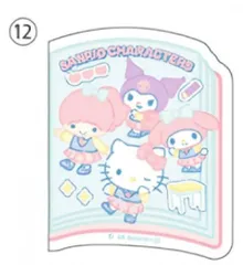 【12.ハローキティ＆ララ＆マイメロディ＆クロミ】 サンリオキャラクターズシールクッキー３ ※シールのみ
