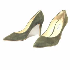 日本製◎【DIANA】ダイアナ ポインテッド パンプス スエード ハイヒール パーティー 可愛い きれいめ 上品 上質 デート 食事会 卒業式 入学式 ダークグリーン レディース サイズ24cm/M42190fF