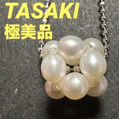 TASAKI 田崎真珠 3連パール ワイヤー テグス ネックレス 美品 - メルカリ