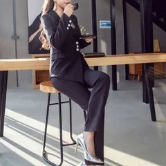 レディース セットアップ パンツスーツ セレモニー オフィス春秋