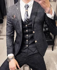 メンズ ジャケット セットアップ スーツ パンツ 上下 ３点セット