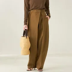 R'IAM Plage (リアムプラージュ) ★★ ① 25030922612020 ナイロンWRAP パンツ レディース ブラウン 38