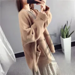 ニットカーディガン アウター レディース トップス 秋 冬 長袖 カーディガン カーデ 着痩せ 大きいサイズ 韓国風 ゆったり おしゃれ 通勤 通学 30代 40代 4色