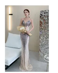 マーメイドドレス ロング グラデーション シック 韓国 SALE