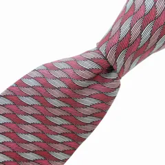 ミッソーニ MISSONI 美品 ネクタイ カジュアル 総柄 絹 シルク 赤 レッド /SS 1024 ■GY09