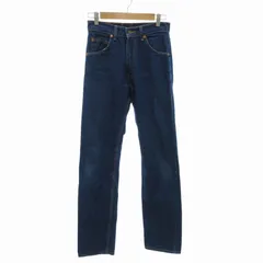 リーバイス Levi's 607 デニムパンツ ジーンズ ストレート オレンジタブ ボタン裏P44 W28 L34 XS 青 インディゴブルー /FT 1024 ■GY09