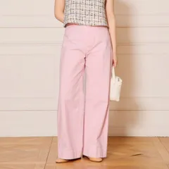 IENA LA BOUCLE (イエナラブークル) ★★ ① 25030914131010 コットンキャンバスタイトフレアパンツ レディース ピンク 38