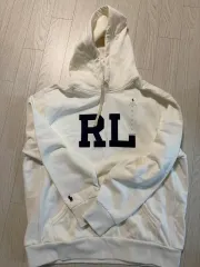 ポロラルフローレン RL ロゴ 起毛 フード white new