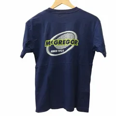 マックレガー マクレガー McGREGOR 90s ロゴ Tシャツ シングルステッチ カットソー 半袖 紺 ネイビー 150 約S-M ■GY09