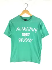 【中古】【メンズ】STUSSY ステューシー × ALAKAZAM アラカザム コラボ 別注 LOGO PRINT S/S T-SHIRT ロゴプリント ショートスリーブ Ｔシャツ 半袖 トップス 【142-250128-yk-05-TAG】