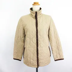 エーグル AIGLE キルティングジャケット アウター 長袖 S ベージュ ※EKM