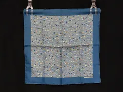 ■新品■未使用■ HERMES エルメス カレ45 プチカレ ガヴロッシュ シルク100% 牧場柄 スカーフ ブルー系×マルチカラー GC0506