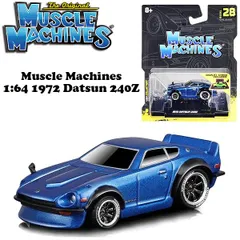 Muscle Machines 1:64 1972 Datsun 240Z Blue【マッスルマシン】ミニカー