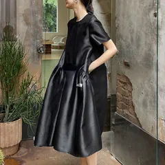 ワンピース 半袖 モードの リュクスなドレス 使える☆