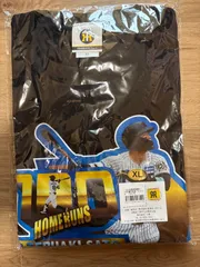 【未開封品】阪神タイガース 佐藤輝明 100号本塁打 記念Tシャツ XLサイズ 黒