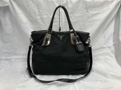 PRADA ナイロントート 2Way テスート NERO ショルダーバッグ サフィアーノ 外寸目安W 32H30D13S92 cm エブリデイバッグ デイリーユース