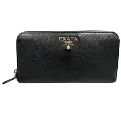 PRADA　プラダ　長財布　サフィアーノ ブラック