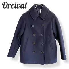 Orcival オーシバル ダークネイビー レディース アウター ジャケット ピーコート ユニセックス Mサイズ相当 950KZのサムネイル