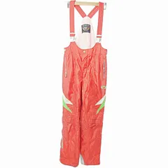 フェニックス PHENIX 80s スキーウエア オーバーオール 中綿 パンツ 160 赤 0211 ■GY09