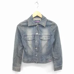 クイーンズコート QUEENS COURT ジージャン Gジャン デニム ジャケット ヴィンテージ加工 2 ブルー 青 /TT12