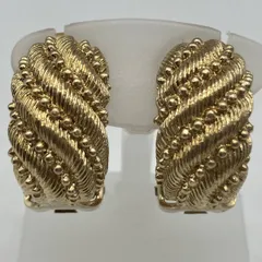 Christian Dior クリスチャンディオール ゴールドイヤリング