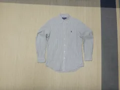 (M/95) ポロラルフローレン メンズ ストライプ 長袖 コットン シャツ