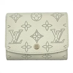 ルイヴィトン LOUIS VUITTON ポルトフォイユ･イリス コンパクト 二つ折り財布 モノグラム マヒナ M28068 RFID ジェイドグリーン【中古】