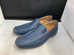 around the shoes スエードレザー ペニーローファー ネイビー - メルカリ