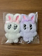 エスターバニー 【ニコぬいキーホルダー 】クリームバニー&ラベンダーバニー