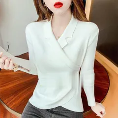 ニットセーター レディース 長袖 リブニット Vネック インナー トップス 春秋冬 着痩せ 柔らかい オシャレ ニット長袖 フリーサイズ おしゃれ 20代30代40代 上品