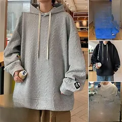 パーカー メンズ 長袖 大きいサイズ 秋服 パーカー 柔らかい シンプル オシャレ ゆったり フード付き カジュアル プルオーバー 春秋冬 通学 お出かけ