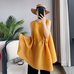 土日お値下げ 新品 natural by clip リネンフリルオールインワン