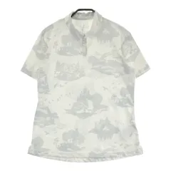 サイズ：L NIKE GOLF ナイキゴルフ  半袖ポロシャツ 総柄 ホワイト系 [240101622064] ゴルフウェア レディース ストスト