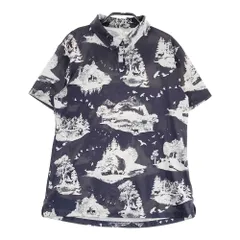 サイズ：L NIKE GOLF ナイキゴルフ  半袖ポロシャツ 総柄 ブラック系 [240101622065] ゴルフウェア レディース ストスト