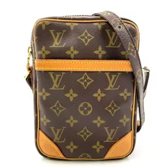 LOUIS VUITTON ダヌーブ モノグラム モノグラム レザー×PVC ブラウン ショルダーバッグ ゴールド M45266 