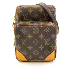 LOUIS VUITTON アマゾン モノグラム モノグラム レザー×PVC ブラウン ショルダーバッグ ゴールド M45236 