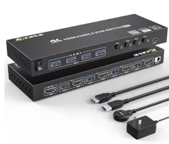 即日・翌日発送❣️ YK HDMI KVM切替器 4ポート、4入力1出力 PC切替器