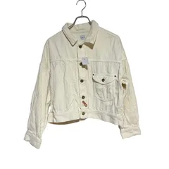  Lee リーコーデュロイ ジャケット アウター ホワイト 白系 シンプル カジュアル レディース S【ZK50】